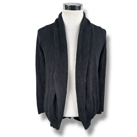 Barefoot Dreams Bamboo Chic Lite Circle Cardigan Sweater Womens Medium Dark Navy - Picture 1 of 10